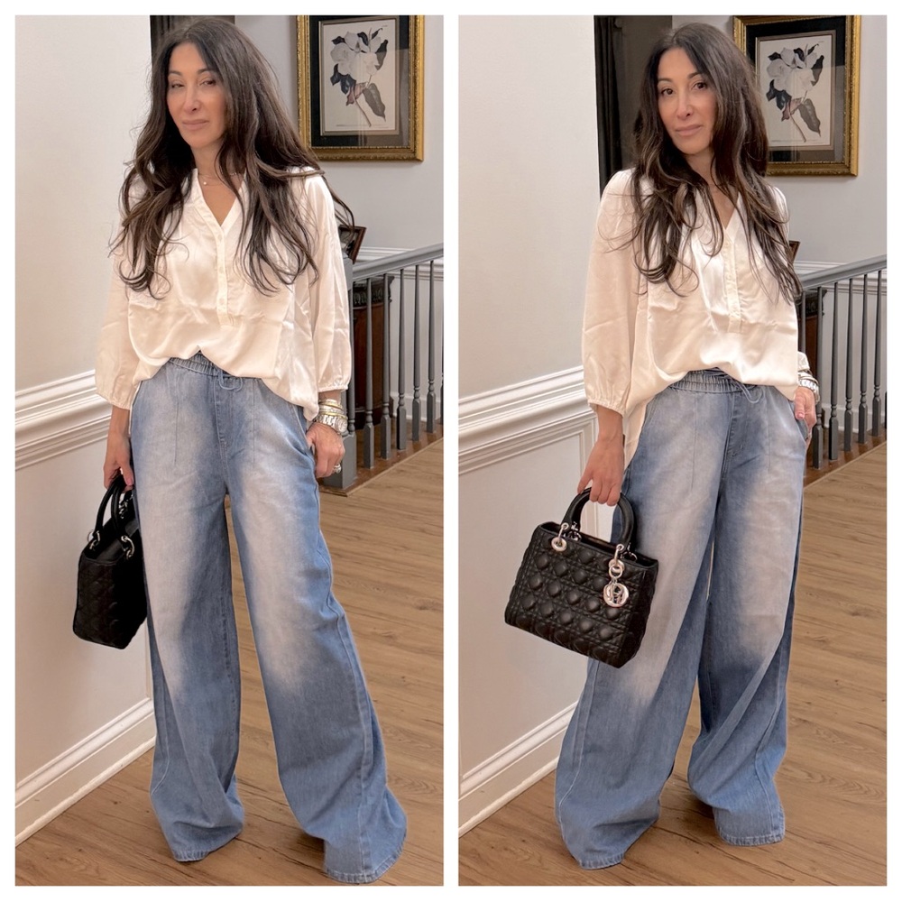 Fabulous Wide Leg Pull On Jeans